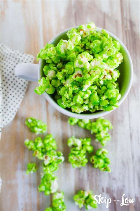 Delicious Green Colored Popcorn St Patricks Day Skip To