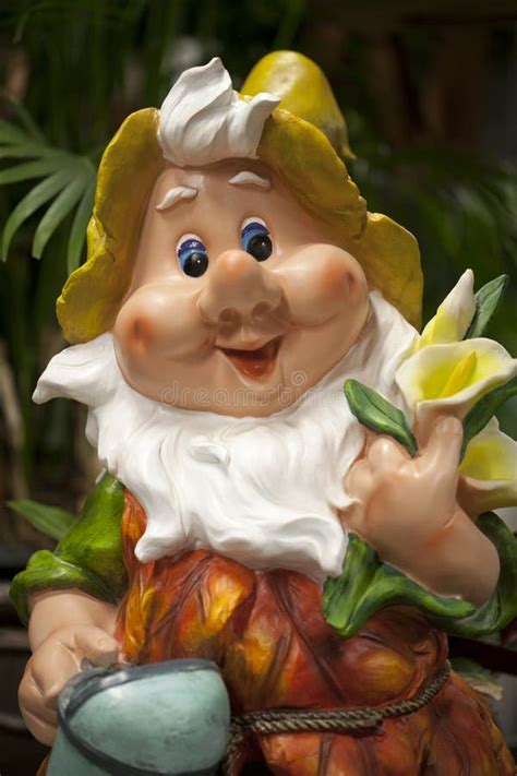 Cute Dwarf Living In A Garden Stock Photo Image Of Decoration Lawn
