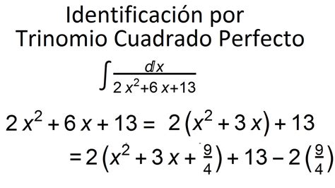 Integrales Identificación Por Trinomio Cuadrado Perfecto 4 Youtube