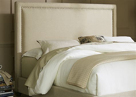 Natural Linen Panel Upholstered Bed