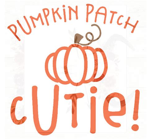 Cutest Little Pumpkin In The Patch Svg File Fall Autumn Etsy