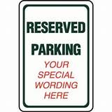 Pictures of Parking Lot Signs For Sale