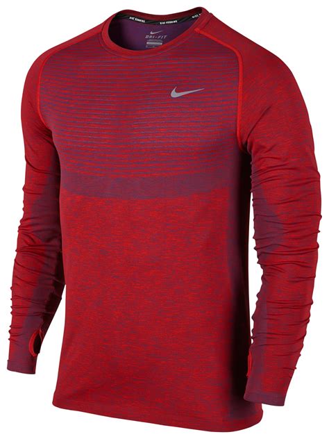 Lyst Nike Dri Fit Knit Mens Running Top In Red For Men