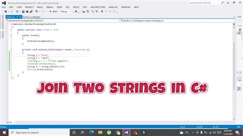 How To Join Two Strings In C How To Concatenate Two Strings In C YouTube