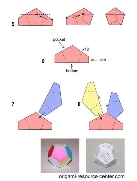 Dodecahedron Instructions With A6 Paper Origami Instructions Modular