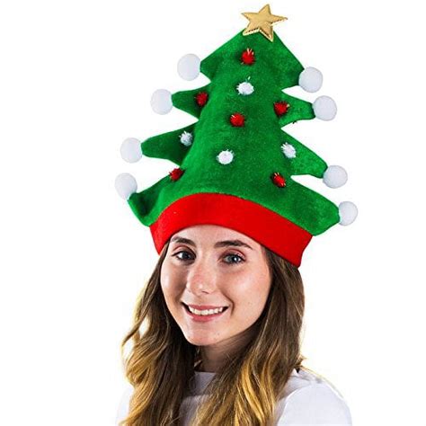 Funny Party Hats Christmas Hat Adult Christmas Tree Hat Novelty
