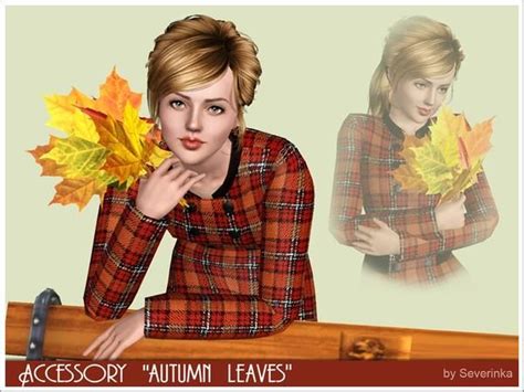 Severinkas Accessory Autumn Leaves Sims 3 Seasons Autumn Leaves