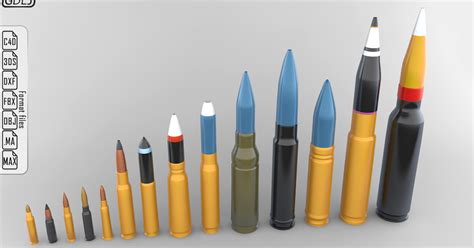 Bullets 3D Models Layth Jawad