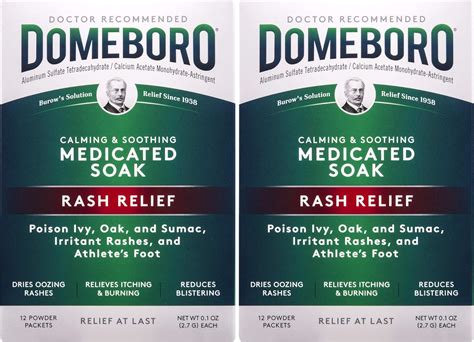 Domeboro Medicated Soak Rash Relief Burows India Ubuy