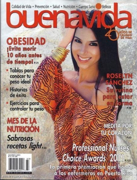 Roselyn Sanchez Buena Vida Magazine Magazine March 2011 Cover Photo