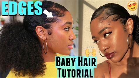 Tutorial How I Slay My Edges Without Baby Hair Natural Hair