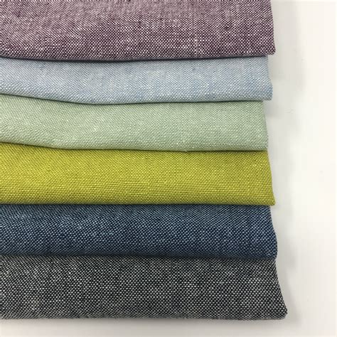 Linen Fabric, Essex Yarn Dyed Linen fabric bundle, Dress Fabric ...