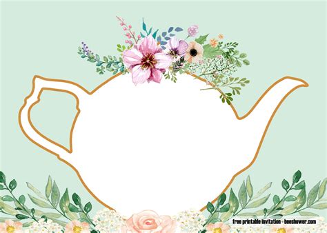We have loads of gorgeous tea party invitation templates so just pick the one that's right for you and edit it in seconds. Free Printable Tea Party Baby Shower Invitations | FREE ...
