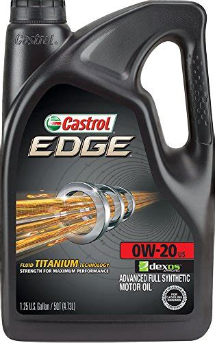 Castrol 03124 Edge 0w 20 Advanced Full Synthetic Motor Oil 5 Import