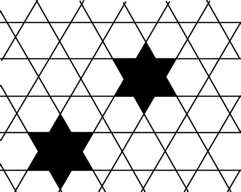 Aesthetic Grid A Regular Six Pointed Star Positioned On A Vertex Png