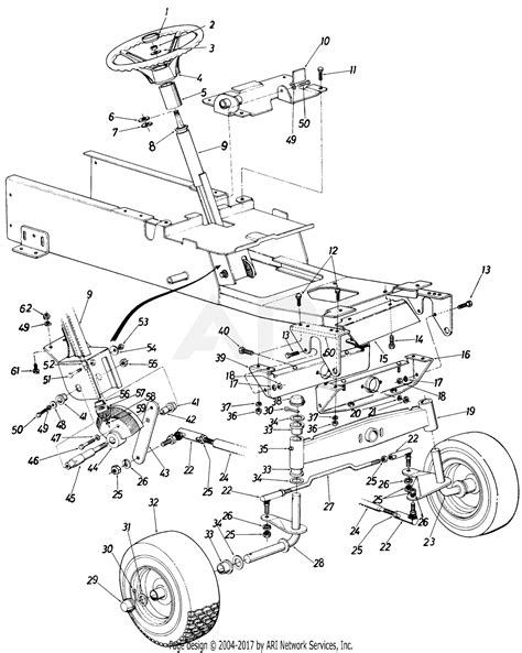 Mtd Mtd Gt 1850 Mdl 141 995 205 Parts Diagram For Parts