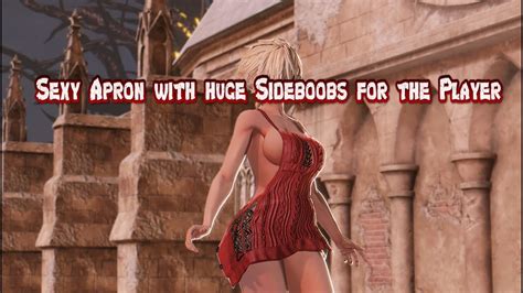 Code Vein Mod Showcase Sexy Apron With Huge Sideboobs For The Player