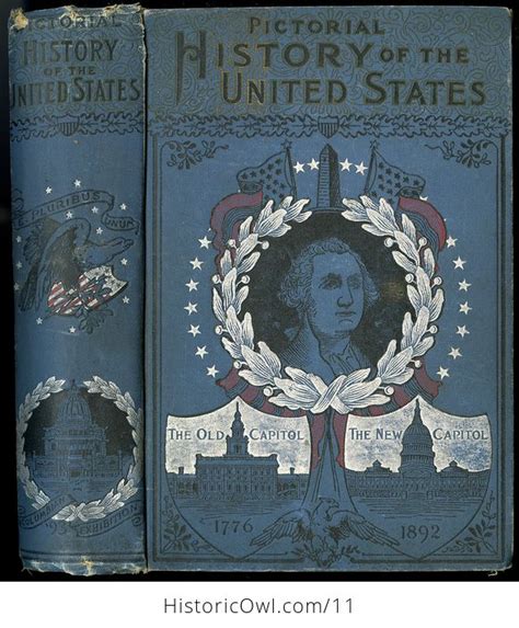 Antique Illustrated Book Pictorial History Of The United States From