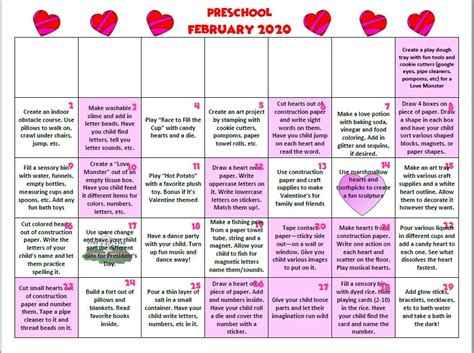 February Printable Activity Calendar For Kids Artofit