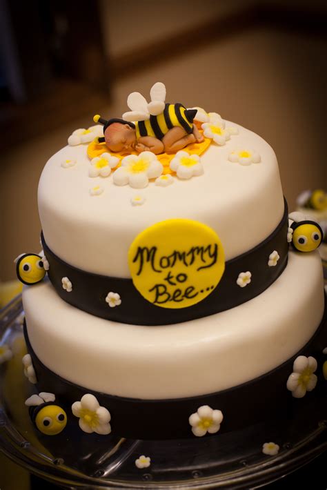 Check out these sweet as can bee ideas for your party! Mommy to Bee cake … (With images) | Bee baby shower cake ...