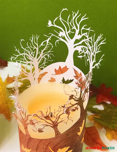 Diy Fall Luminary Autumn Leaves Jennifer Maker