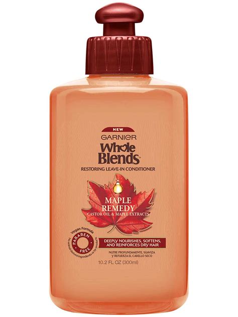 It is infused with coconut, jojoba and macadamia oil that protects and nourishes hair for long. Whole Blends Maple Remedy Restoring Leave-in Conditioner ...