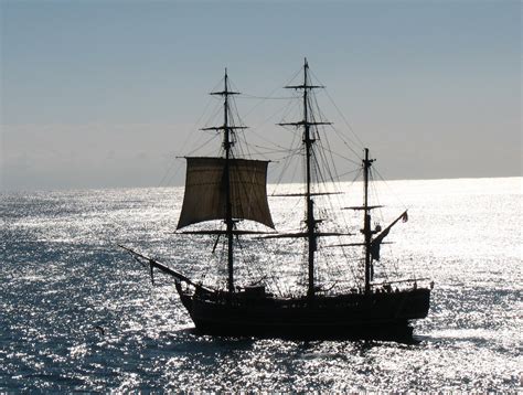 Wallpaper Boat Sailing Ship Sea Water Calm Brigantine Ocean