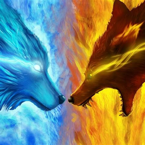 Fire And Ice Wolf Youtube