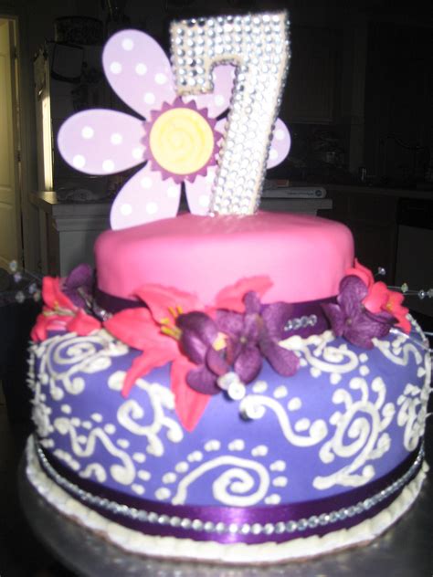The bottom tier of the cake is chocolate with. 7 year old boy birthday cakes | year old girl birthday cake — Children's Birthday Cakes | cakes ...