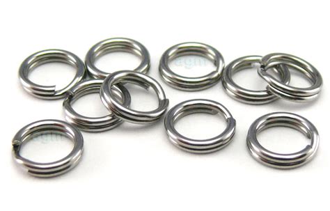 50 6mmx15mm Stainless Steel Split Rings With A 4mm Inner Diameter Jump