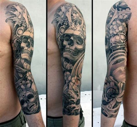 40 Japanese Skull Tattoo Designs For Men Cool Cranium