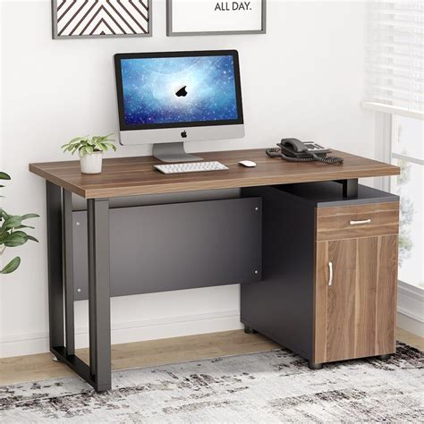 Latitude Run Computer Desk With Storage Cabinet Wayfairca