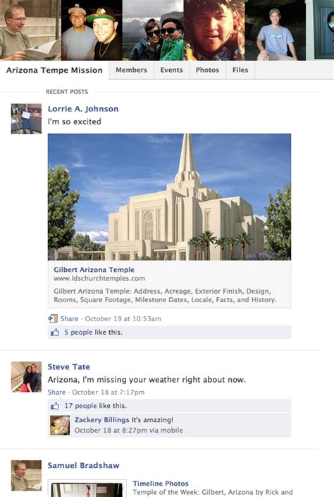 Facebook Group For The Arizona Tempe Mission Arizona Mission Tempe