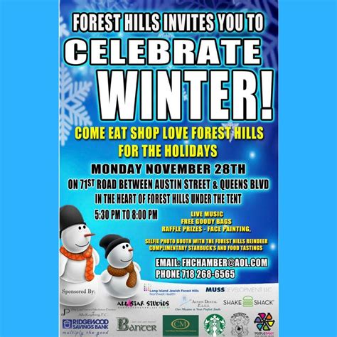Edge Of The City Forest Hills Winter Festival Monday