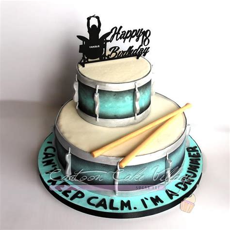 Cake For A Drummer Decorated Cake By Eliana Cardone Cakesdecor
