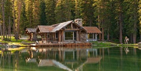 A One Of A Kind Exquisite Log And Stone Cabin Cabin Obsession