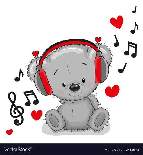 Cute Cartoon Teddy Bear Royalty Free Vector Image