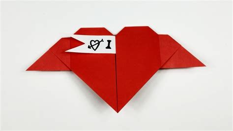 Origami Valentines Heart Envelope Love Secret Message For Beginners