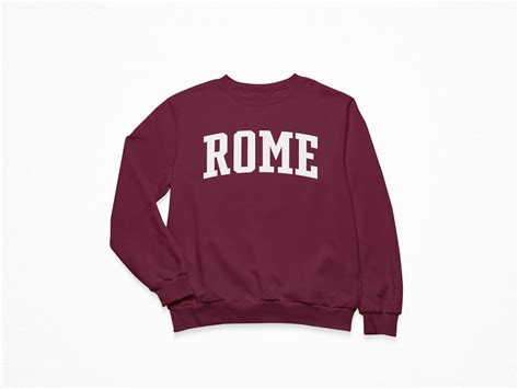 rome sweatshirt rome italy sweatshirt college style etsy
