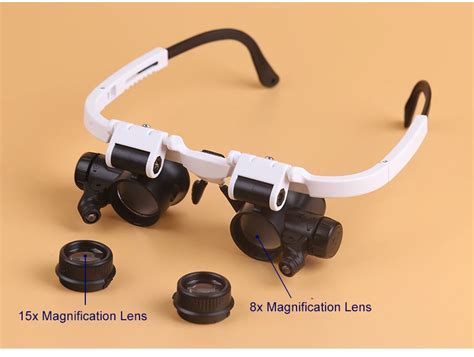 bijia 8x 15x 23x head low vision magnifier magnifying glass with led light buy magnifying