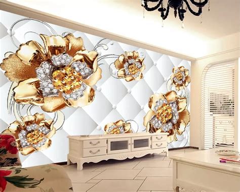 Beibehang Custom Wallpaper Mural Photo Fashion Stereo Jewels 3d Soft