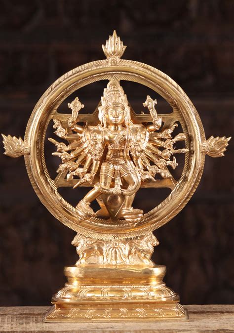 Sold Bronze Sudarshana Chakra Discus Of Vishnu 16 107bc5 Hindu