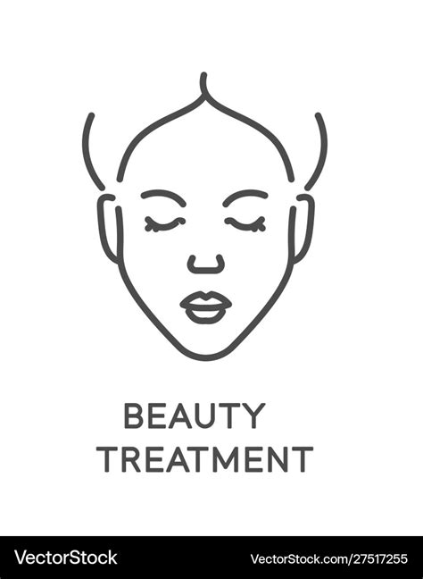 Beauty Treatment And Facial Treatment Face Vector Image