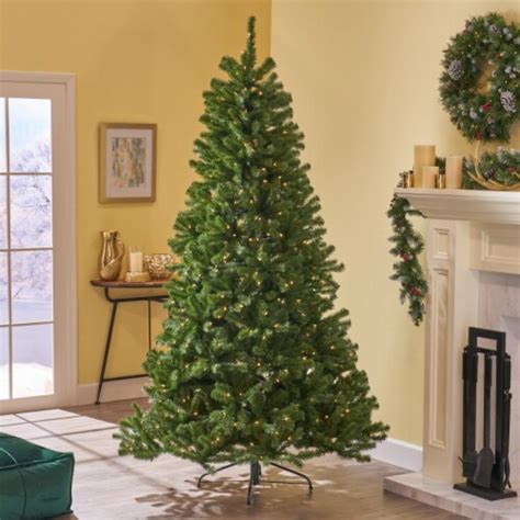 7 Foot Noble Fir Pre Lit Or Unlit Hinged Artificial Christmas Tree