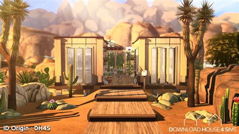 Desert Eco House Maisons Download House 4 Sims