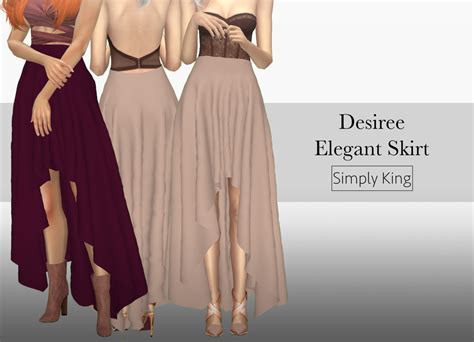 Desiree Elegant Skirt• New Mesh • 15 Swatches • All Lods • Custom