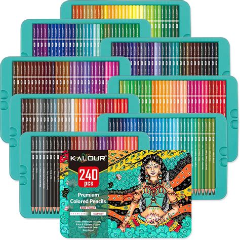 Kalour Professional Colored Pencilsset Of 240 Colors