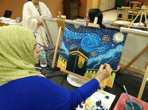 Islamic Themed Paint Event Paint Nite Take A Seat Original Piece Islamic Art Pieces Event