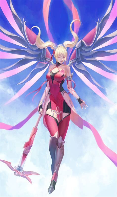 Mercy And Pink Mercy Overwatch And More Drawn By Phamoz Danbooru