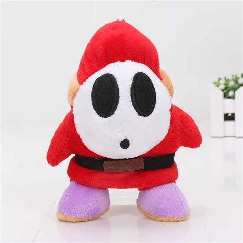 16cm Shy Guy Plush Toy Super Mario Bros Stuffed Plush Dolls Soft Baby